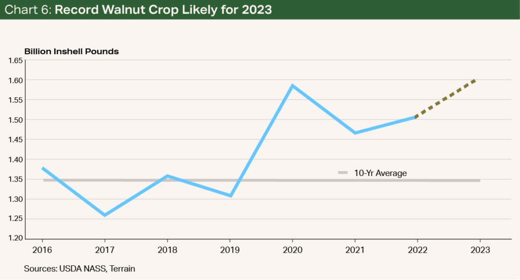 Chart 6-Record Walnut Crop Likely for 2023