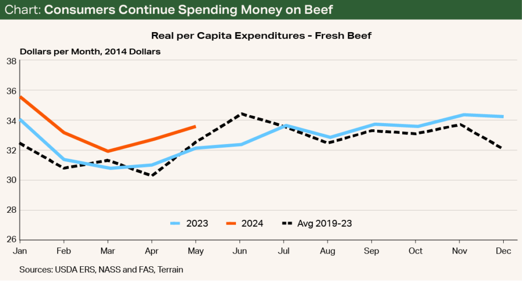 Chart - Consumers Continue Spending Money on Beef