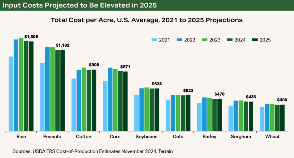 Chart - Input Costs Projected to Be Elevated in 2025