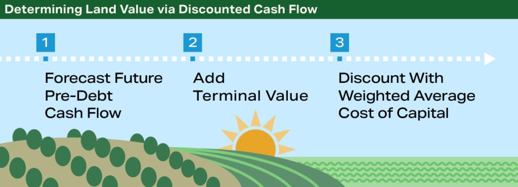 Infographic Rural Economist Spring 2026 - Determining Land Value via Discounted Cash Flow Infographic Rural Economist Spring 2026 - Determining Land Value via Discounted Cash Flow